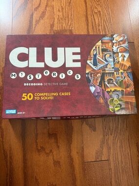 Clue Mysteries Board Game Parker Brothers 50 Cases Detective Game Complete
